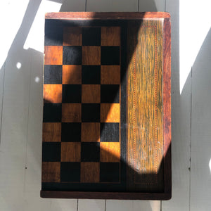 Franskt Vintage Jätte Backgammon / Schack