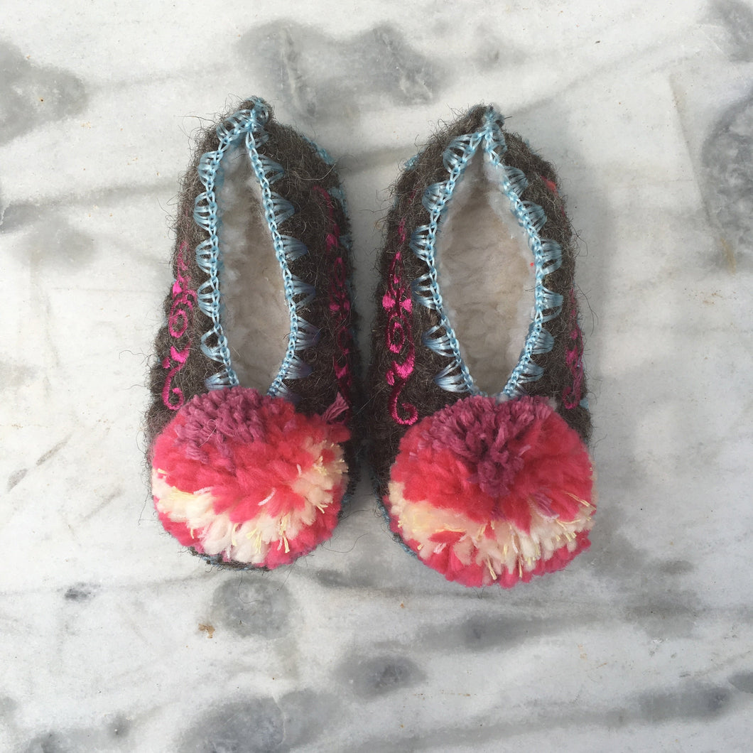 Grekiska Pom Pom Tofflor - Stl: 18 /19