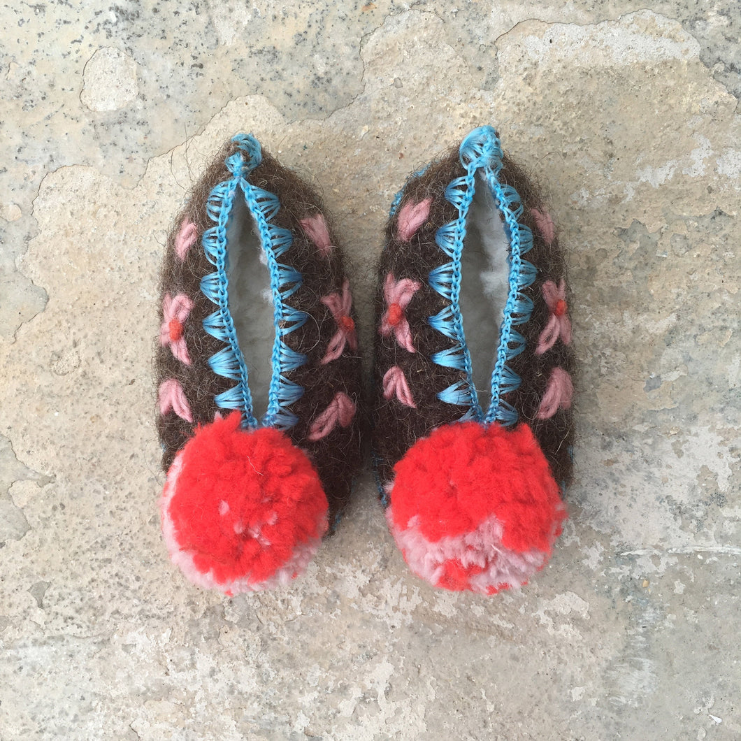 Grekiska Pom Pom Tofflor - Stl: 18 /19
