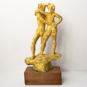 Skulptur Omfamnande Par
