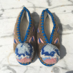 Grekiska Pom Pom  Barn Tofflor - Stl: 31