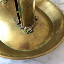 Load image into Gallery viewer, Stor Ljusplåt / Ljusstake 1700-tal, Mässing