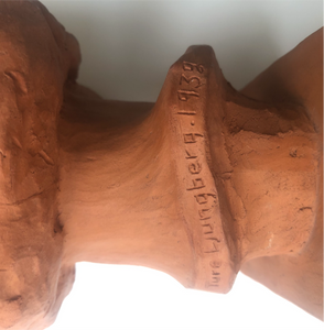 Skulptur Byst kvinna i Keramik