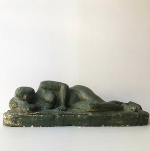 Grön Skulptur Kvinna
