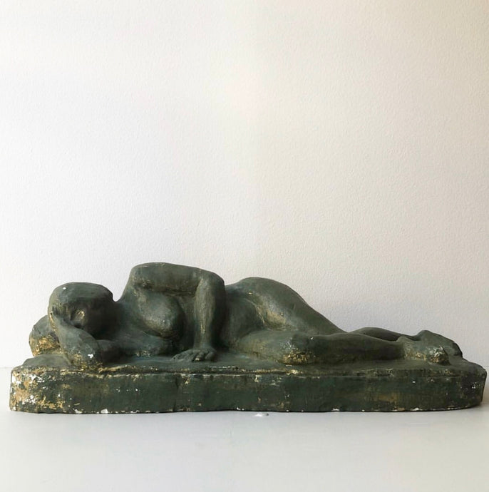 Grön Skulptur Kvinna