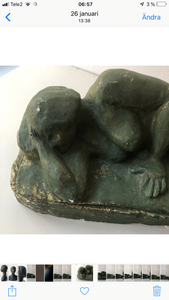 Grön Skulptur Kvinna