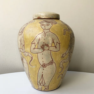 ON HOLD Vas / Lockurna i keramik av Elsi Bourelius  40-tal
