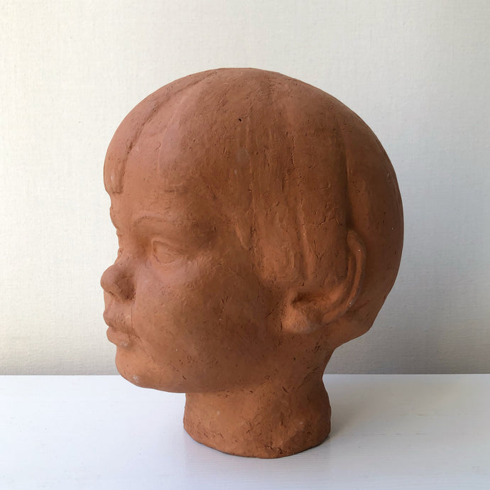 Skulptur Byst Flicka i Keramik