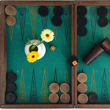 Load image into Gallery viewer, Franskt Vintage Jätte Backgammon / Schack