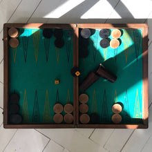 Load image into Gallery viewer, Franskt Vintage Jätte Backgammon / Schack