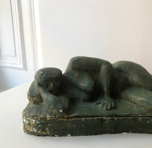 Grön Skulptur Kvinna