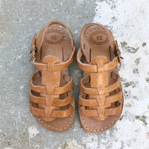 Sandaler Barn Handgjorda i Skinn